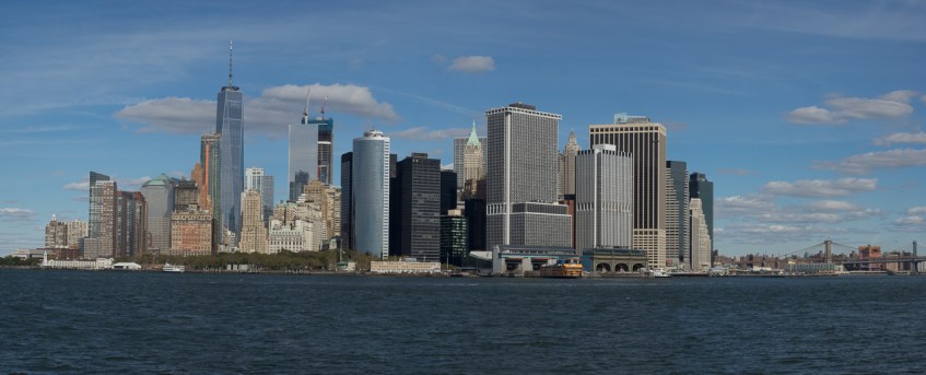 New York City Skyline, Governors Island, NY, © 2016 Bob Hahn, Olympus OM-D/E-M1 OLYMPUS M.12-40mm F2.8 at 40 mm, ISO 200 Exposure: 1/200@f/18