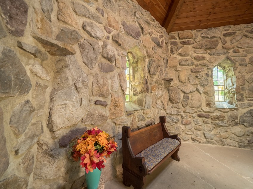 St. Columba Chapel , Columcille Megalith Park, Bangor, Pennsylvania, United States, © 2017 Bob Hahn