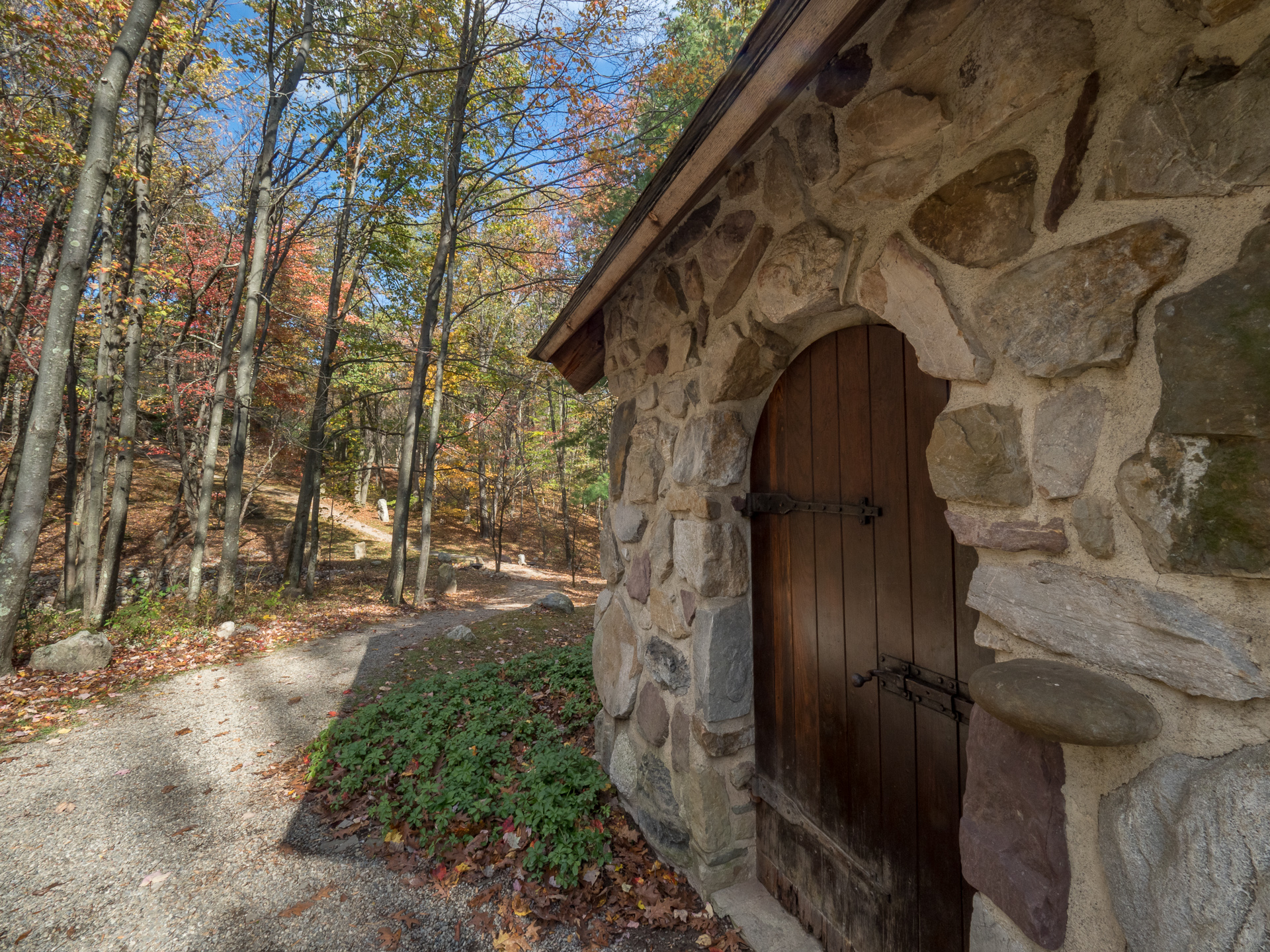 St. Columba Chapel , Columcille Megalith Park, Bangor, Pennsylvania, United States, © 2017 Bob Hahn